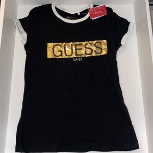 Guess LA-81 Black and Gold T-Shirt